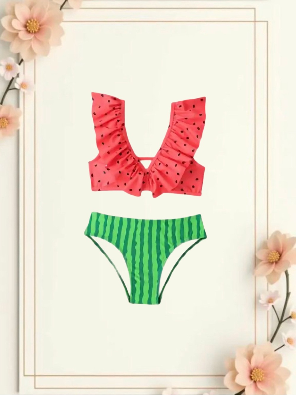 Girls SHEIN Size 9/10 2pc Swimsuit 🍉